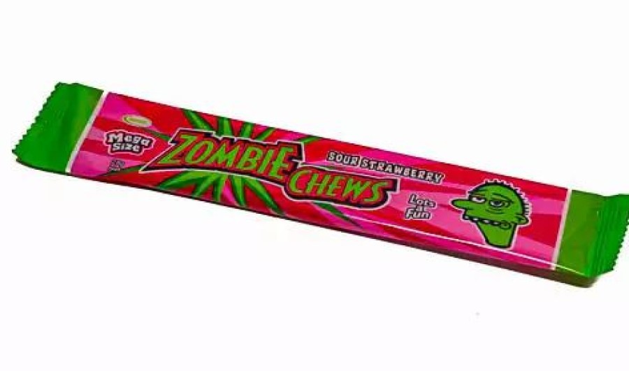 Lollies & Chocolate * | Sweetmans Novelty Confectionery Zombie Chews Strawberry