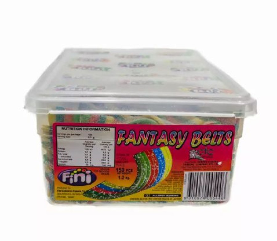 Lollies & Chocolate * | Fini Fantasy Rainbow Belts Straps Tub