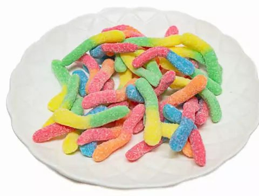 Lollies & Chocolate * | Lolliland Sour Worms 1Kg Sour Lollies