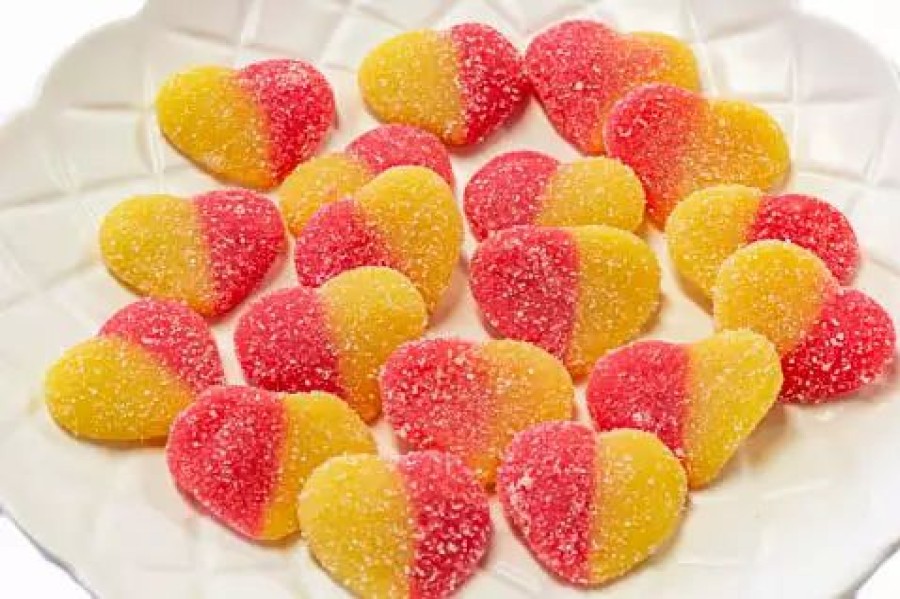 Lollies & Chocolate * | Park Lane Sour Peach Hearts 2.5Kg