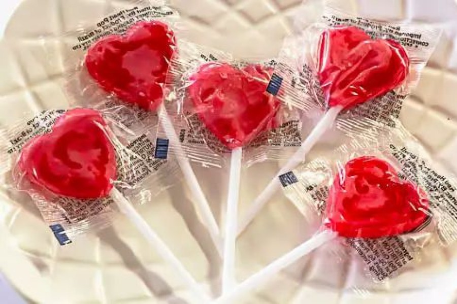 Lollies & Chocolate * | Ctc Lollipops Mini Hearts Lollypops 200 Pops